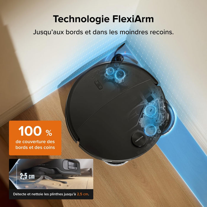 Roborock Qrevo Edge 2 Robot Vacuum & Mop – 25,000Pa | Ultra-Slim | FlexiArm Technology