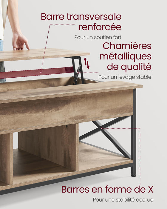 Coffee Table, Living Room Table with Lift Top