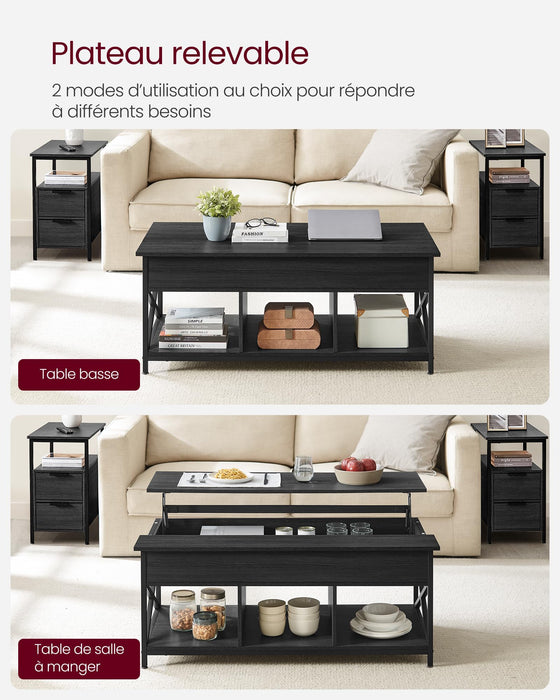 Coffee Table, Living Room Table with Lift Top