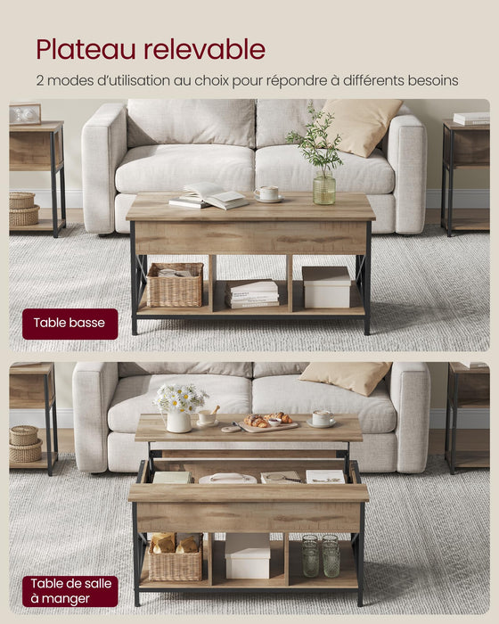 Coffee Table, Living Room Table with Lift Top