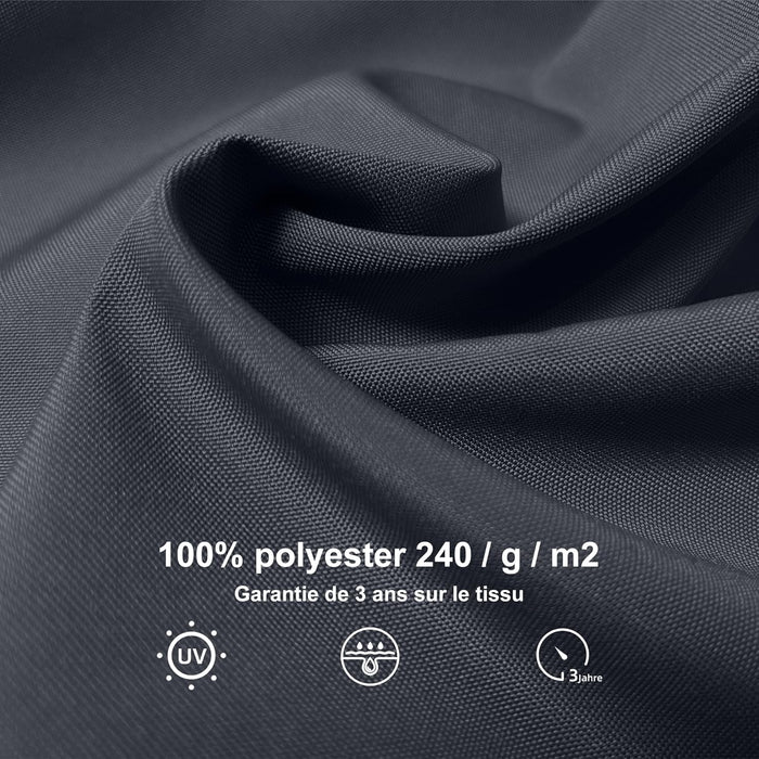 40gsm polyester canopy fabric – UV protected, water-resistant, fade-resistant