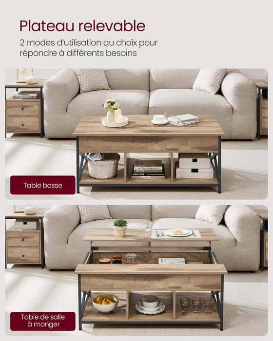 Coffee Table, Living Room Table with Lift Top