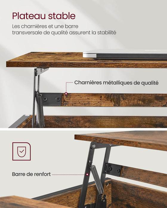 Coffee Table, Living Room Table with Lift Top