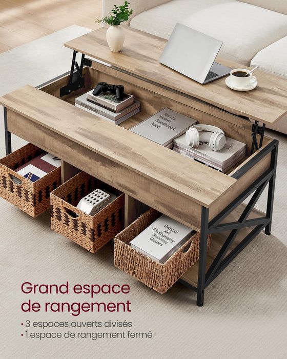 Coffee Table, Living Room Table with Lift Top