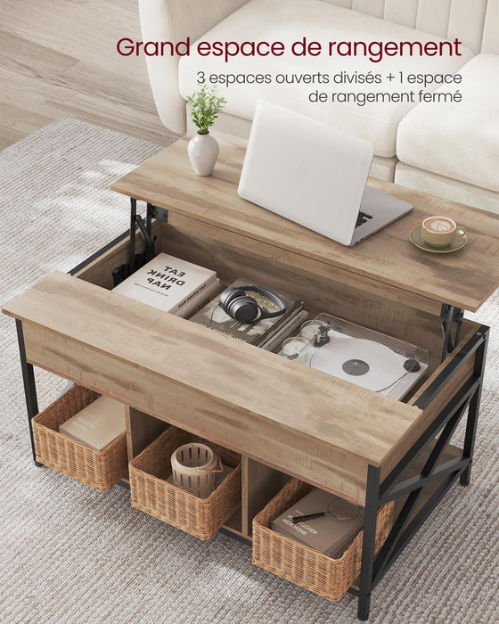Coffee Table, Living Room Table with Lift Top