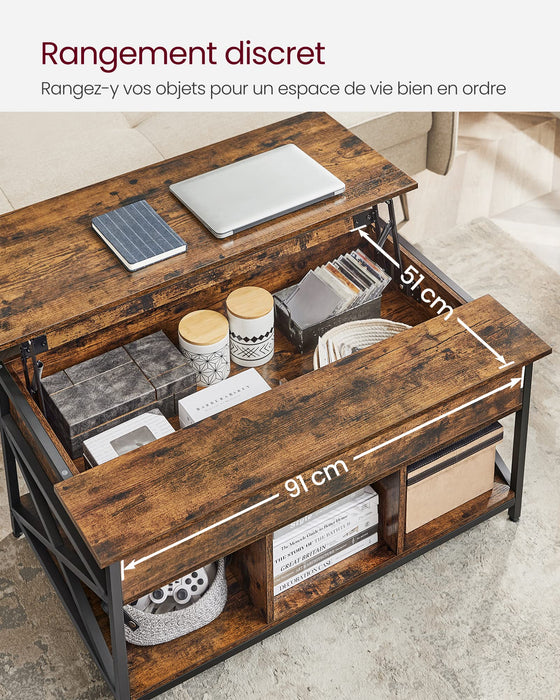 Coffee Table, Living Room Table with Lift Top