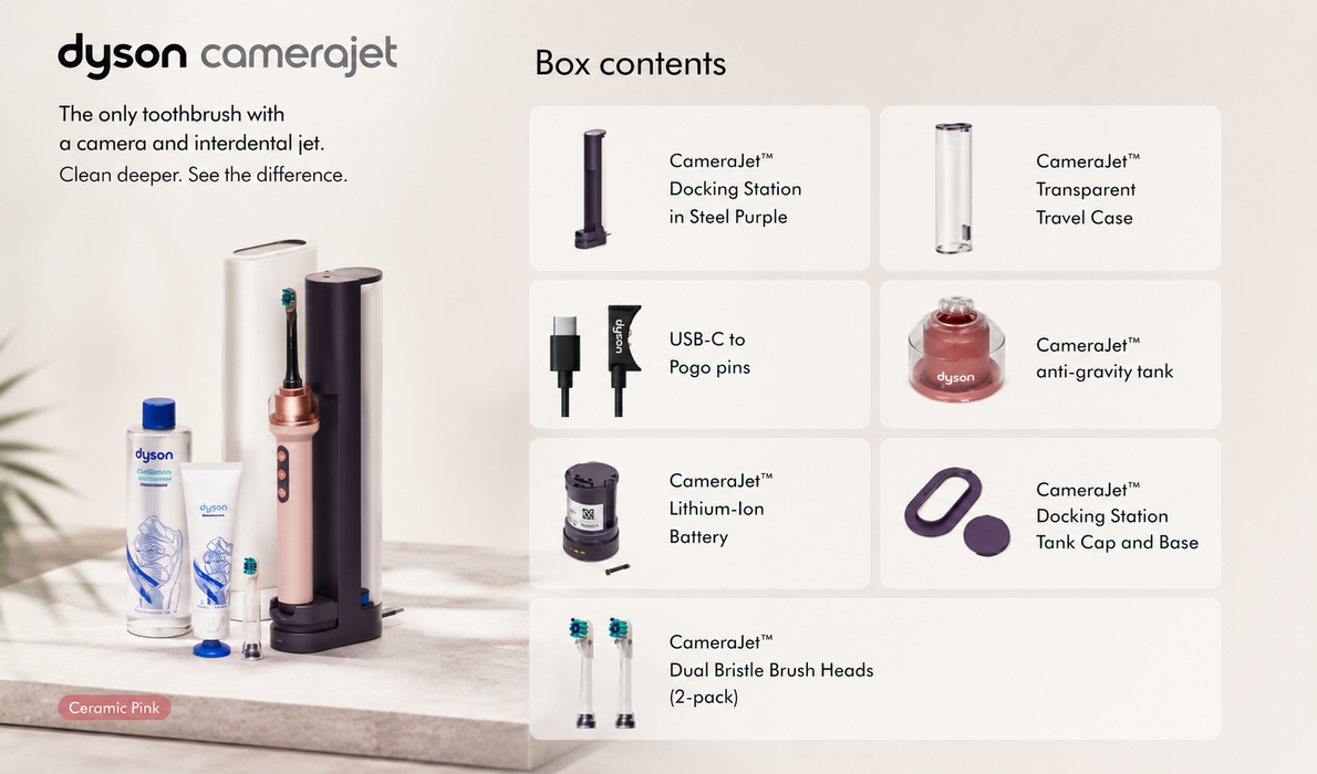 Dyson CameraJet™ Electric Toothbrush with Interdental Jet