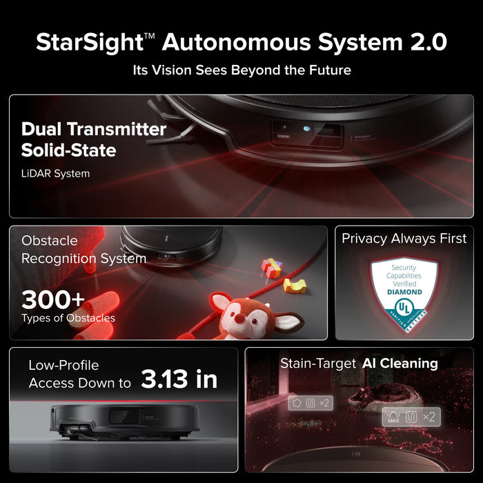 Roborock Saros 20 Robot Vacuum & Mop with AdaptiLift™ Chassis 3.0