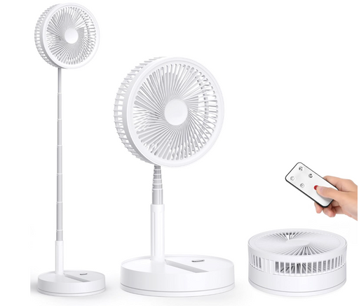 Rechargable Fan all angle White no light