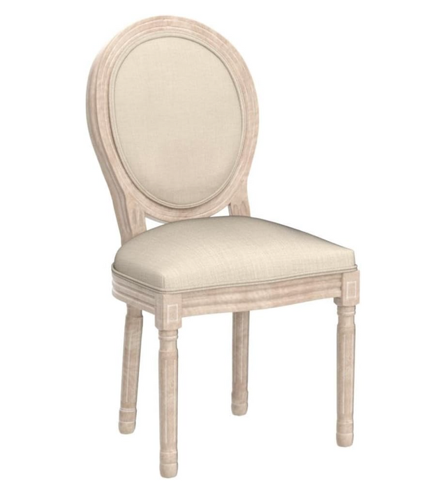 Elegant Set of 2 Louis XVI Style Medallion Chairs