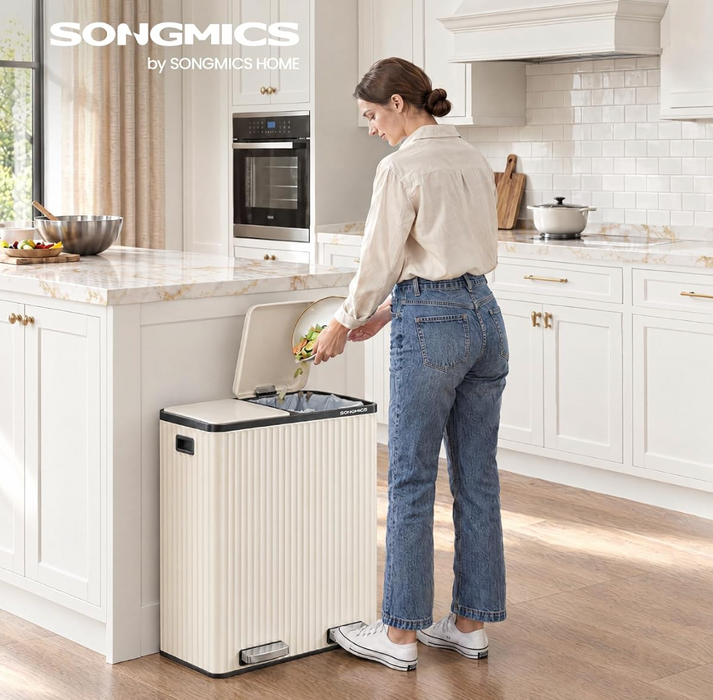 ♻️ 60L Double Recycle Pedal Bin Patia – Dual Compartment