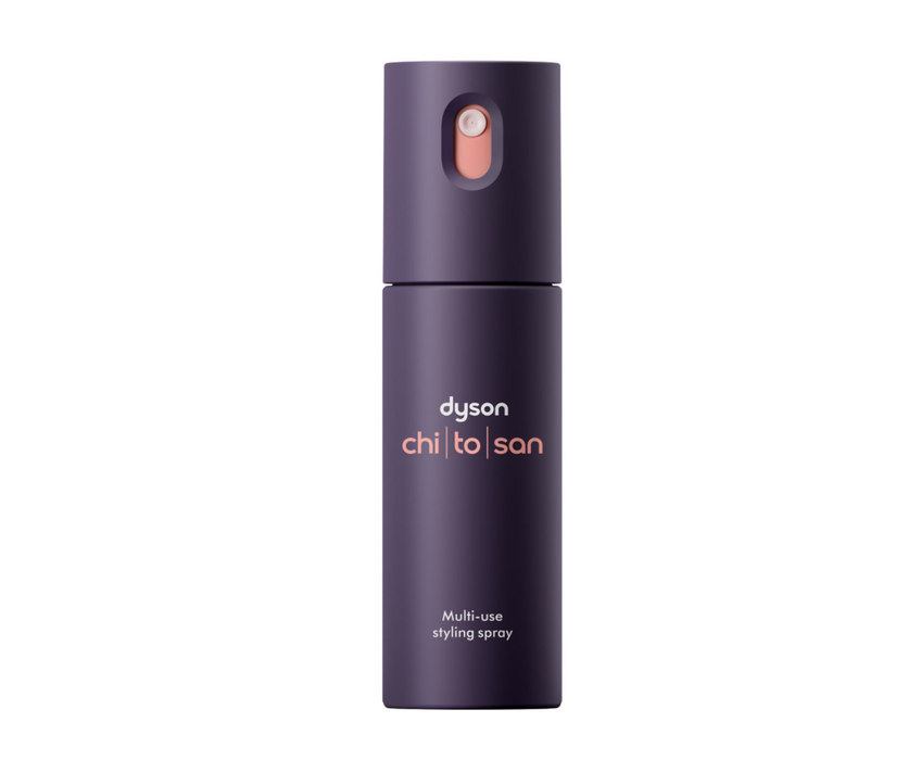 Dyson Chitosan™ Hair Spray Holds twice as long.¹ No stiff feeling.