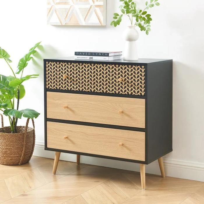 Sara Scandinavian chest of 3 drawers