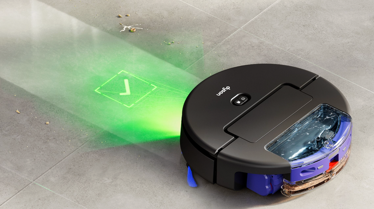dyson robot with detect light included