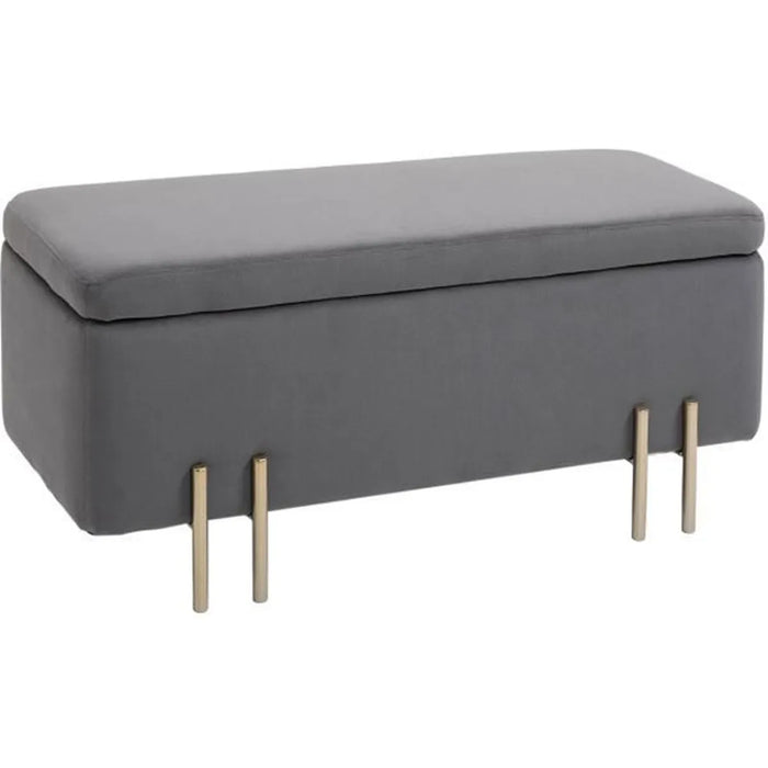 storage bench grey