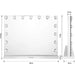 Lighted mirror homfa 58cms w x 43cms h