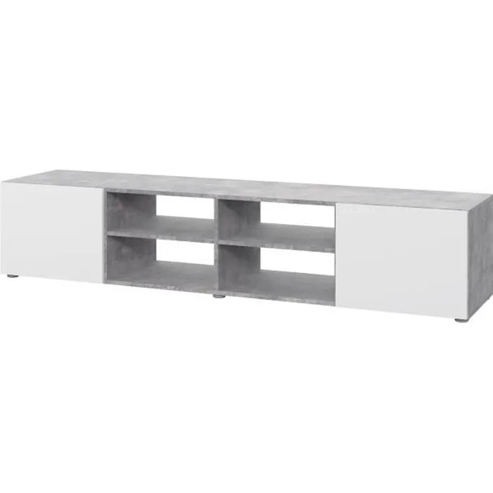 Livi Sleek design TV unit - 2 shelves and compartments