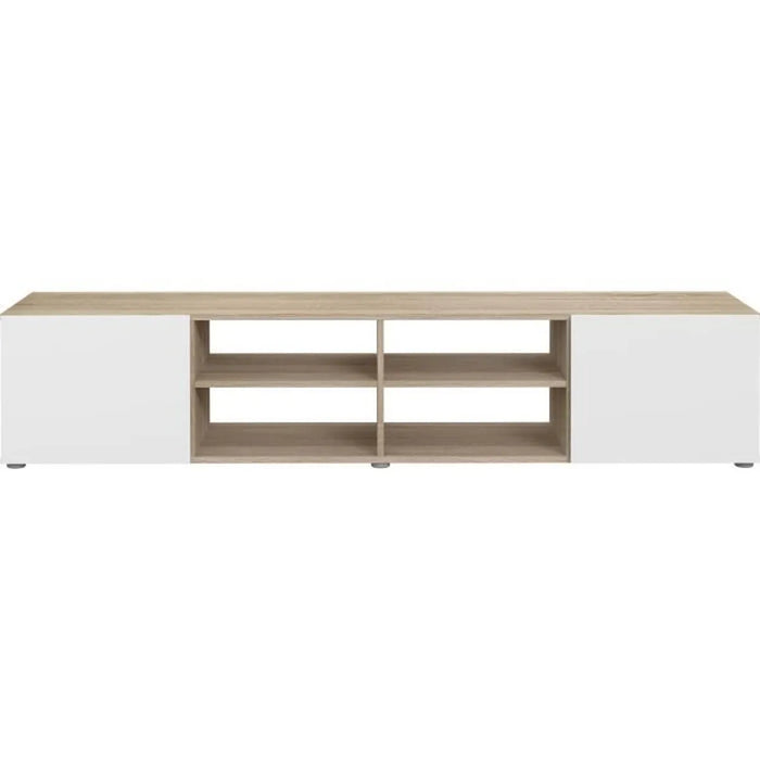 Livi Sleek design TV unit - 2 shelves and compartments