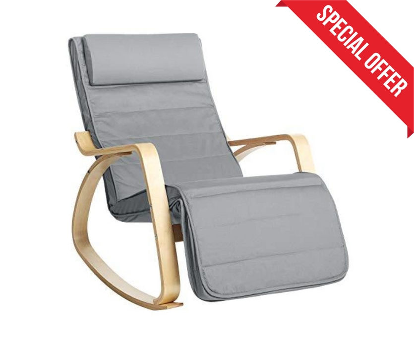 MDM Rocking Chair, Relaxing Chair, 5-Way Adjustable Calf Support