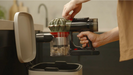 v8cyclone no touch emptying of bin 