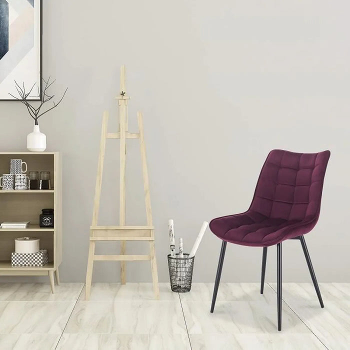 Tatiana Modern Set of 2 Velvet Chairs