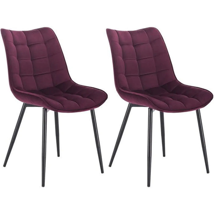 Tatiana Modern Set of 2 Velvet Chairs