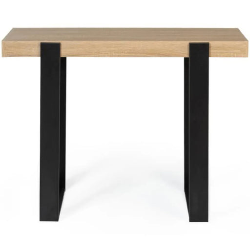 Console Industrial Style Table black and wood