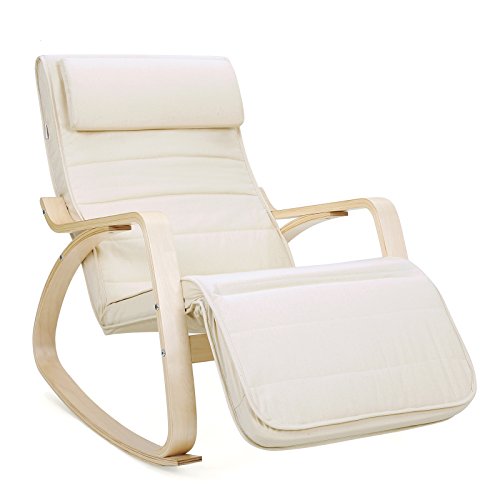 MDM Rocking Chair, Relaxing Chair, 5-Way Adjustable Calf Support