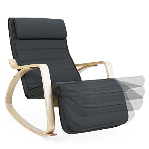 MDM Rocking Chair, Relaxing Chair, 5-Way Adjustable Calf Support
