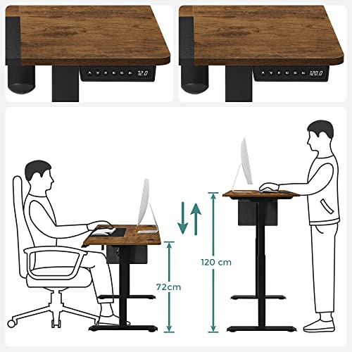 sit and stand desk grey and white 