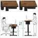 sit and stand desk grey and white 