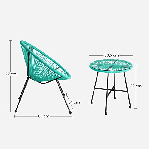 MDM Garden Furniture, Set of 3 Patio Furniture