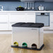 45L Recycling 3 Pedal Bin with 3 compartments