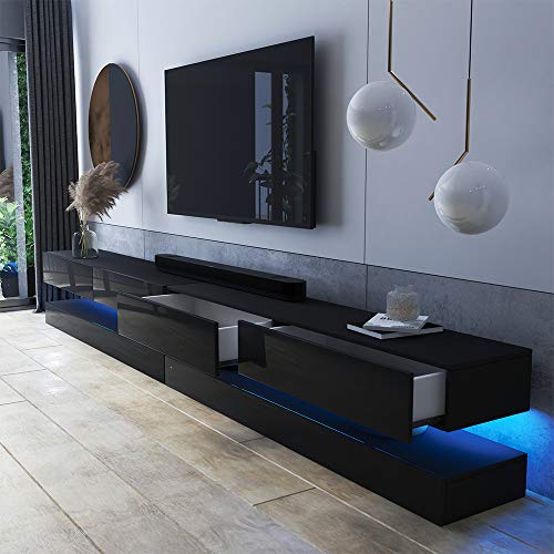 Alcatraz - Floating Effect TV Table/Hanging TV Unit with LED