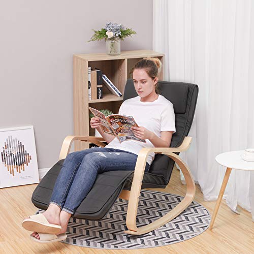 MDM Rocking Chair, Relaxing Chair, 5-Way Adjustable Calf Support