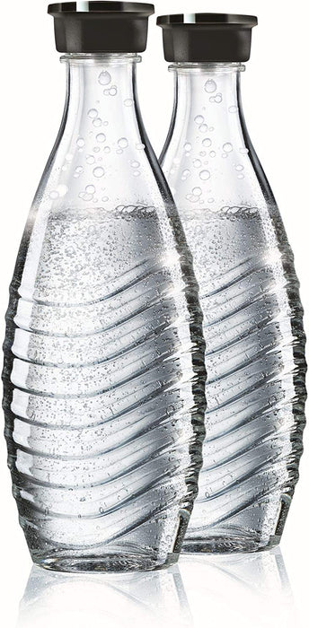 Sodastream Set of 2 Glass Carafes for Crystal Sparkling Water Machine