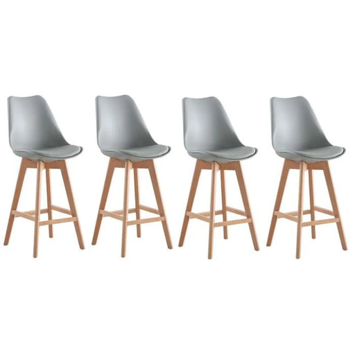 Grey Bar Stools Set of 4