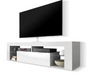 matte white tv cabinet without led