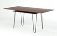 OGONE Extendable dining table for 6 to 8 people vintage style melamine oak decor - W 174 x W 90 cm - My Discount Malta