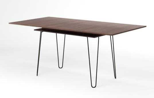 OGONE Extendable dining table for 6 to 8 people vintage style melamine oak decor - W 174 x W 90 cm - My Discount Malta