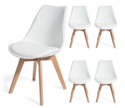 BEKKA-  4 dining chairs Scandinavian - My Discount Malta