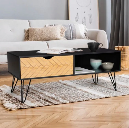LEON Vintage coffee table with graphic patterns   Coffee Table boutique-discount-malta.myshopify.com My Discount Malta