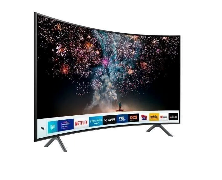 SAMSUNG 4K UHD LED TV 138 cm (55 ") - Curved Screen - SMART TV - 3 x HDMI - 2 x USB - Energy class A