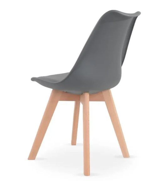BEKKA-  4 dining chairs Scandinavian   Dining Chairs  grey rear view