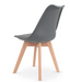BEKKA-  4 dining chairs Scandinavian   Dining Chairs  grey rear view