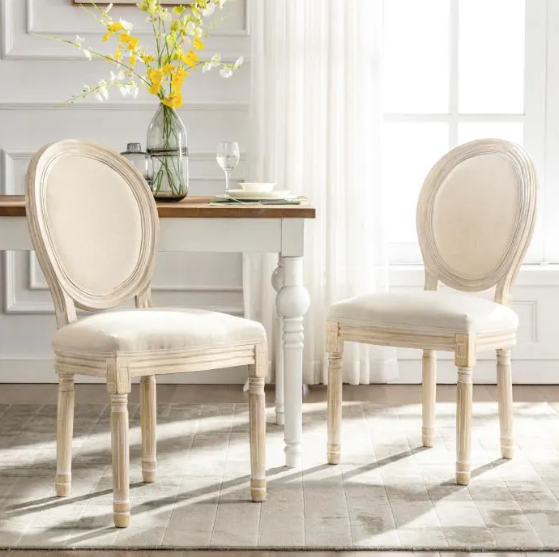 Set of 2 Chairs Louis XVI Style