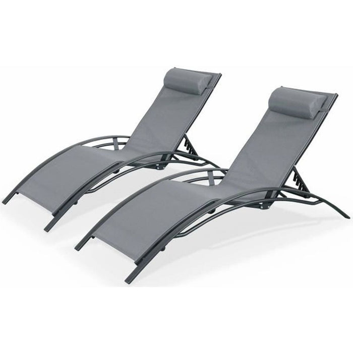 Elisa Set of 2 Deckchairs