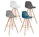 Elya set of 4 colourful bar stools