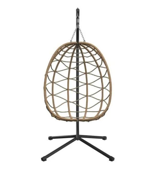 egg hanging chair gey cushion