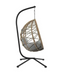 egg hanging chair gey cushion